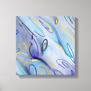 Purple abstract canvas print