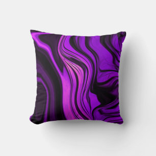 Purple Abstract Design Cushion