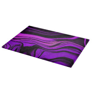 Purple Abstract Design Cutting Board