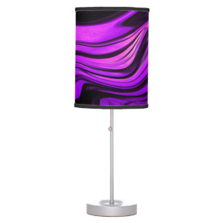 Purple Abstract Design Desk Lamp