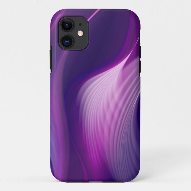 Purple Abstract Design iPhone Case (Back)