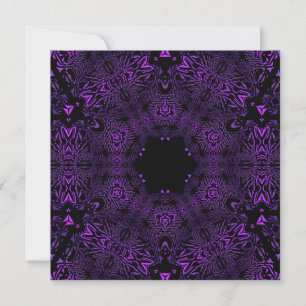 Purple Abstract Invite Birthday Party