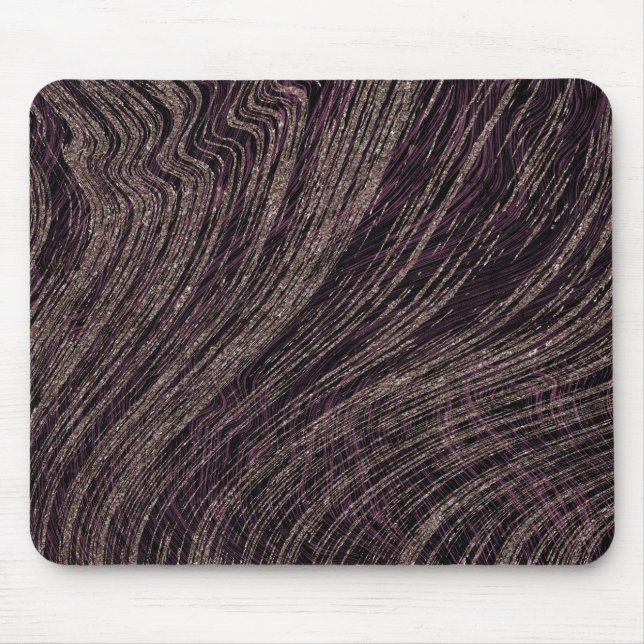 Purple Abstract Marble Print Mouse Mat (Front)