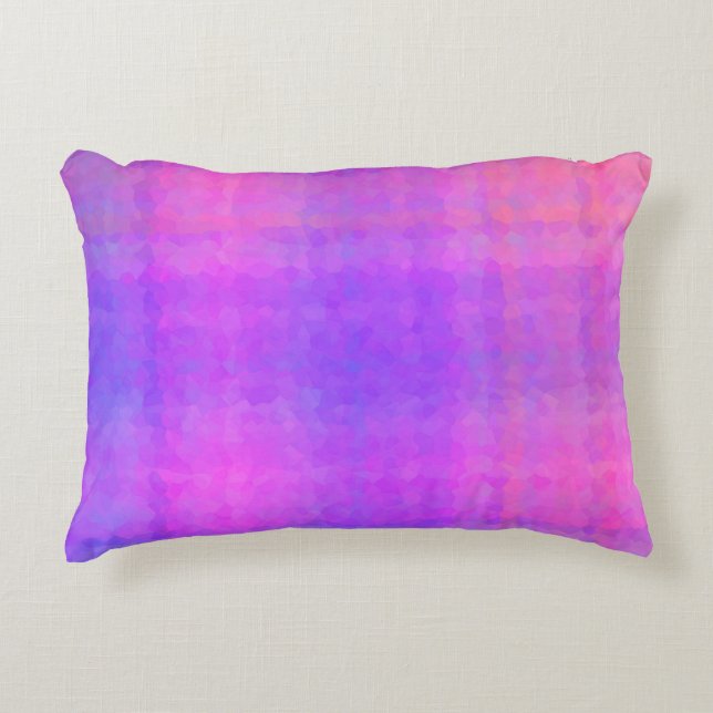 Purple Abstract Mosaic Seamless Pattern Decorative Cushion (Front)