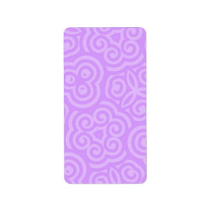 Purple Abstract Pattern Label