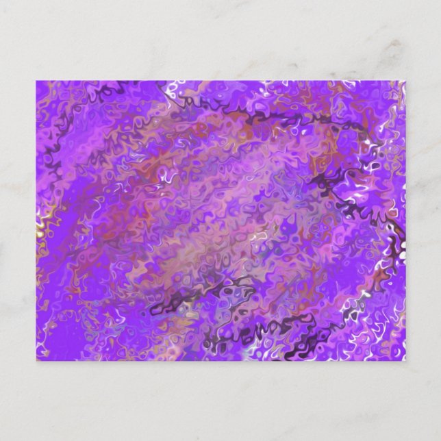 Purple abstract postcard (Front)