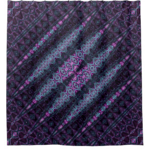Purple Abstract Shower Curtain