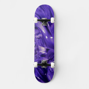 Purple Abstract Skater Board Skateboard