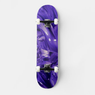 Purple Abstract Skater Board Skateboard