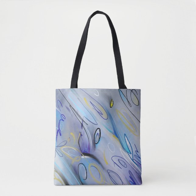 Purple abstract tote bag (Front)