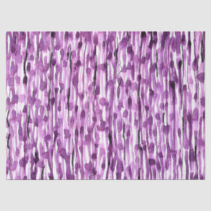 Purple Abstract Watercolor Stripes Tissue Paper