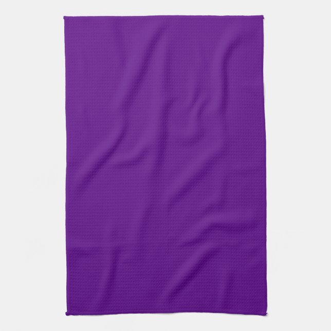 Purple Accent Colour Decor Background Customisable Tea Towel (Vertical)