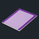 Purple Accent Colour Decor Customisable Notepad<br><div class="desc">This custom product is available in a solid vibrant purple accent colour decor for yourself or as a gift sure to make an impression in all occasions. Click on the "Customise it!" button or link you find on this product page to reveal a set of user friendly designing tools to...</div>