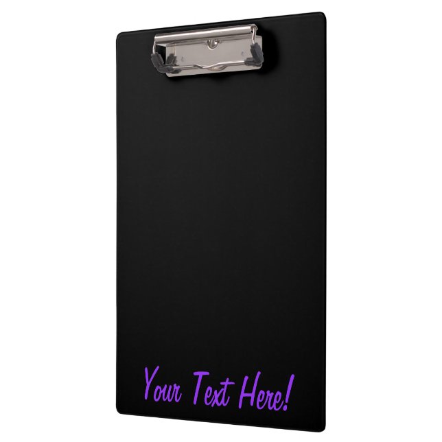 Purple Accent Union Jack Decor Clipboard (Left)