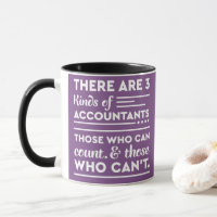 Purple Accountant Says "3 Kinds of Accountants"