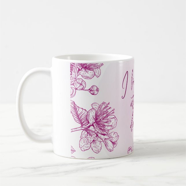 purple acrylic gift coffee mug (Left)