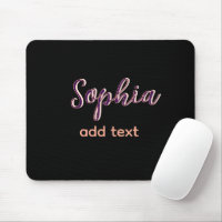 purple add name girl boss text black elegant