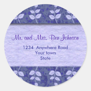 Purple Address Label Stickers