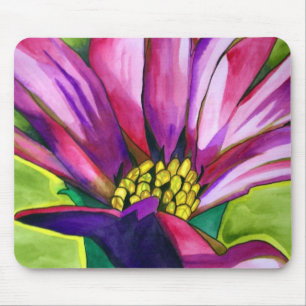 Purple African Daisy flower Mouse Mat