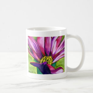 Purple African Daisy watercolor art flower Coffee Mug
