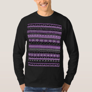 Purple African Tribal Print T-Shirt