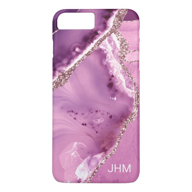 Purple Agate Case-Mate iPhone Case (Back)