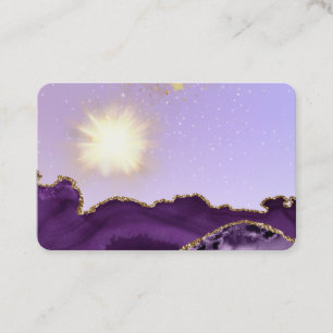 *~* Purple Agate - Energy Ball of Light Business Card
