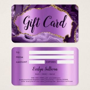 Purple Agate Gift certificate