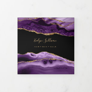 Purple Agate Trifold Brochure