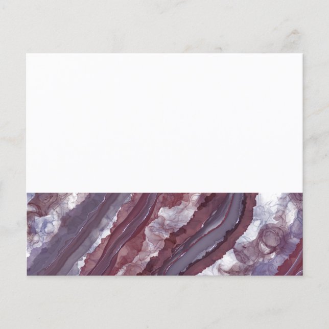 Purple Alcohol Ink Ribbon  (Front)