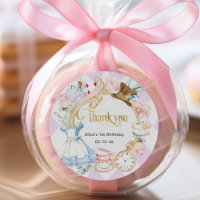 Purple, Alice Onderland, 1st birthday thank you