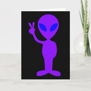 Purple Alien Card