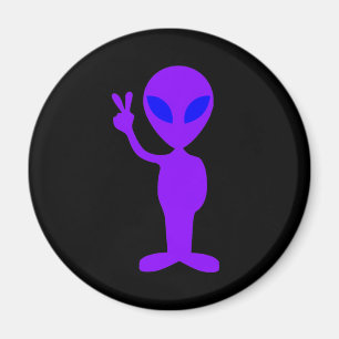 Purple Alien Magnet