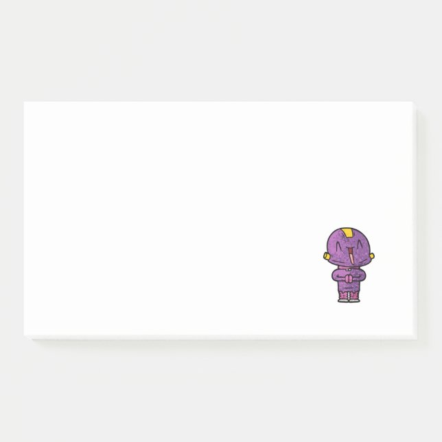 purple alien post-it notes (Front)