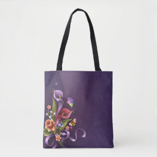 Purple# All-Over-Print Tote Bag, Medium Bag
