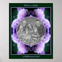 Purple Allium Personalised Create Your Own Photo