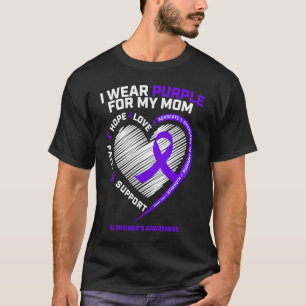 Purple Alzheimers Awareness Mum Alzheimers Awaren T-Shirt