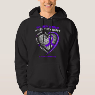 Purple Alzheimers Awareness Products Women Men Gra Hoodie