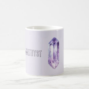 Purple Amethyst Crystal Coffee Mug