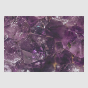 Purple Amethyst Crystal Quartz Energy Pattern Tissue Paper