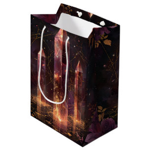 Purple Amethyst Galaxy Fantasy Pattern Medium Gift Bag