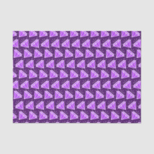 Purple amethyst gemstone graphic art tissue paper