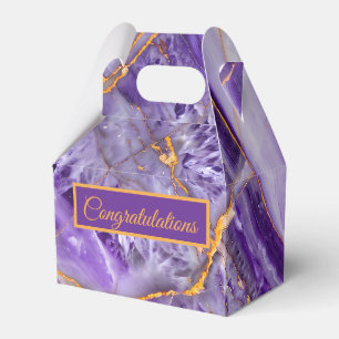 Purple Amethyst Pattern Favour Box