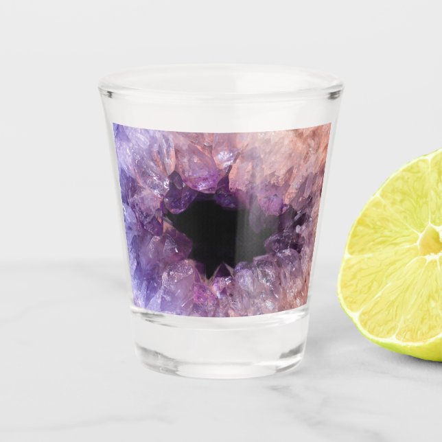 Purple Amethyst Shot Glass (Front)