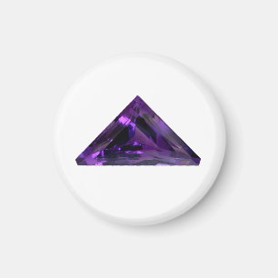 Purple Amethyst Triangle Gemstone Magnet