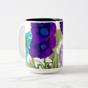 Purple and Aqua Coffee Mug