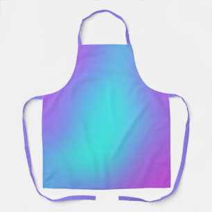 Purple and Aqua Colourful Gradient Apron