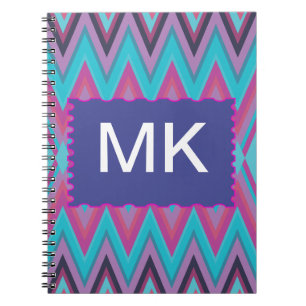 Purple and Aqua Tribal Notebook