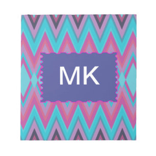 Purple and Aqua Tribal Notepad