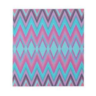 Purple and Aqua Tribal Notepad